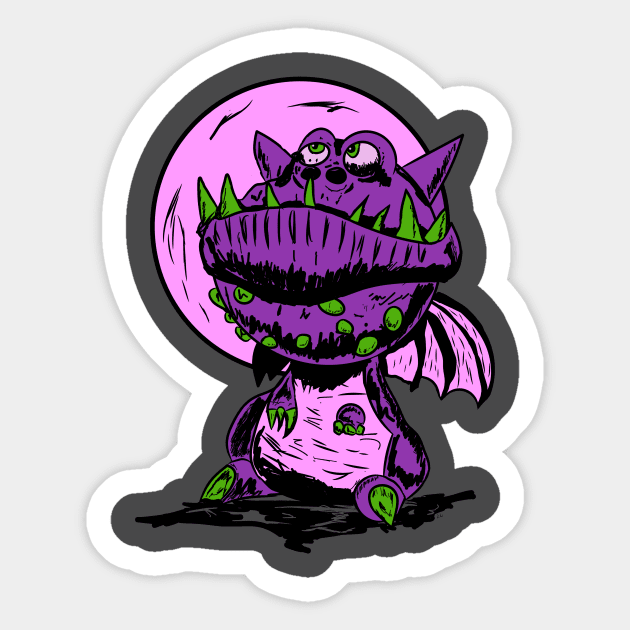 The Dragon Monster Sticker by RG Illustration